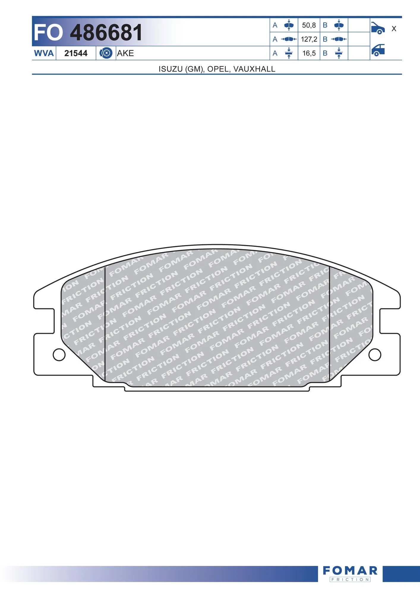 Brake Pad Set, disc brake